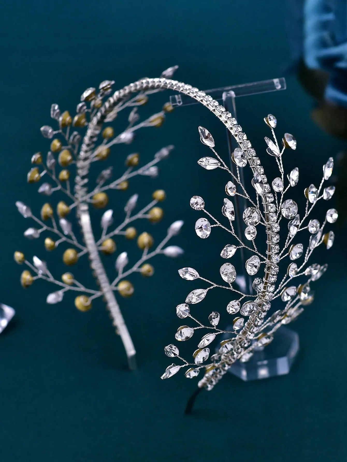 1pc Rhinestone Bridal Headband, Luxury Wedding Headpiece