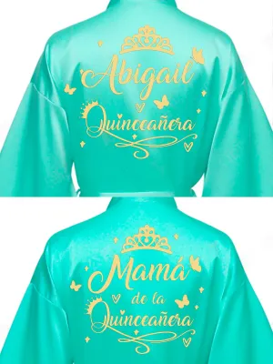 2 Batas quinceanera Mint with Gold