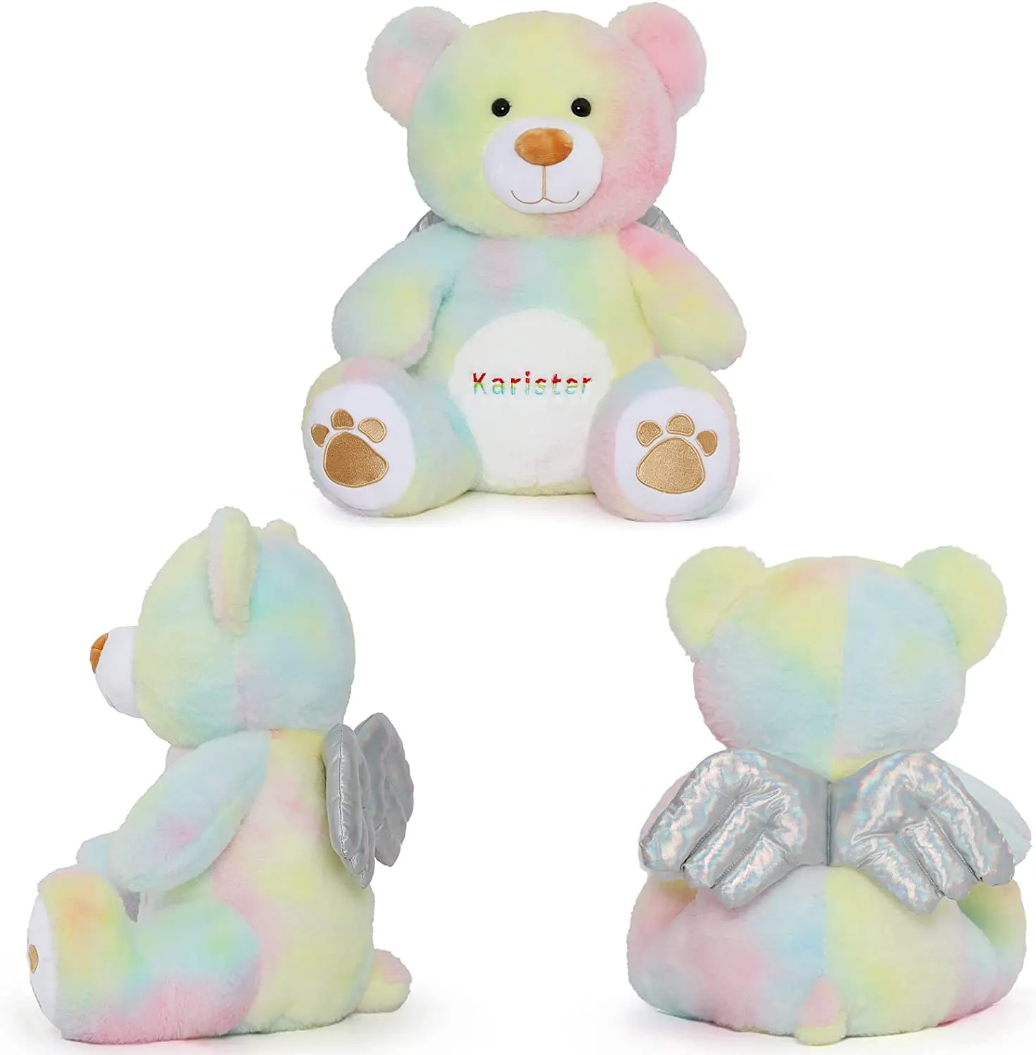 Angel Teddy Bear with Wings, 15.4 Inches