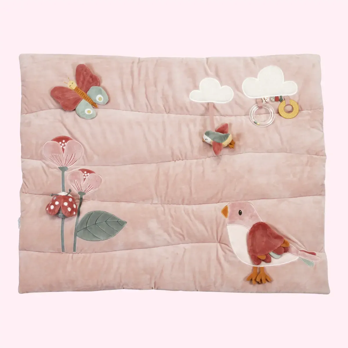 Baby Playpen Mat Flowers & Butterflies