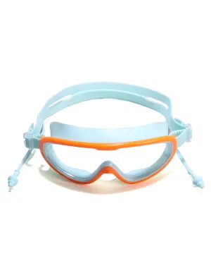 BIG FRAME SWIMMING GOGGLES WITH EAR PLUGS - GREEN