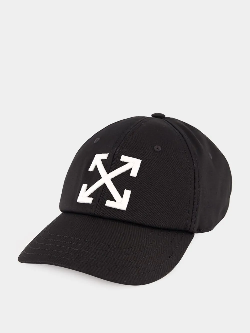 Black Baseball Cap with Arrow