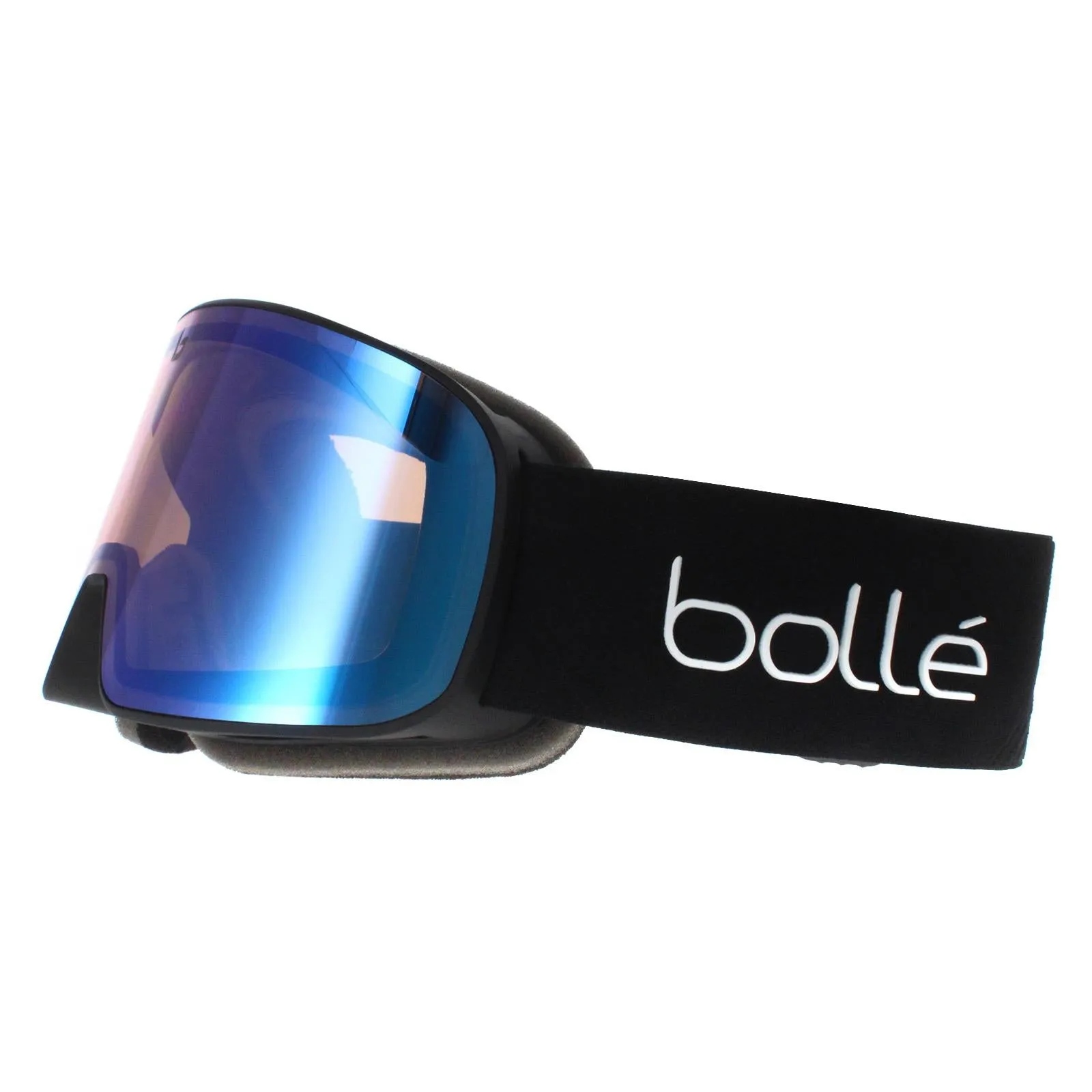 Bolle Ski Goggles Nevada Small 22076 Matte Black Corp Light Vermillon Blue Semi-Polarized