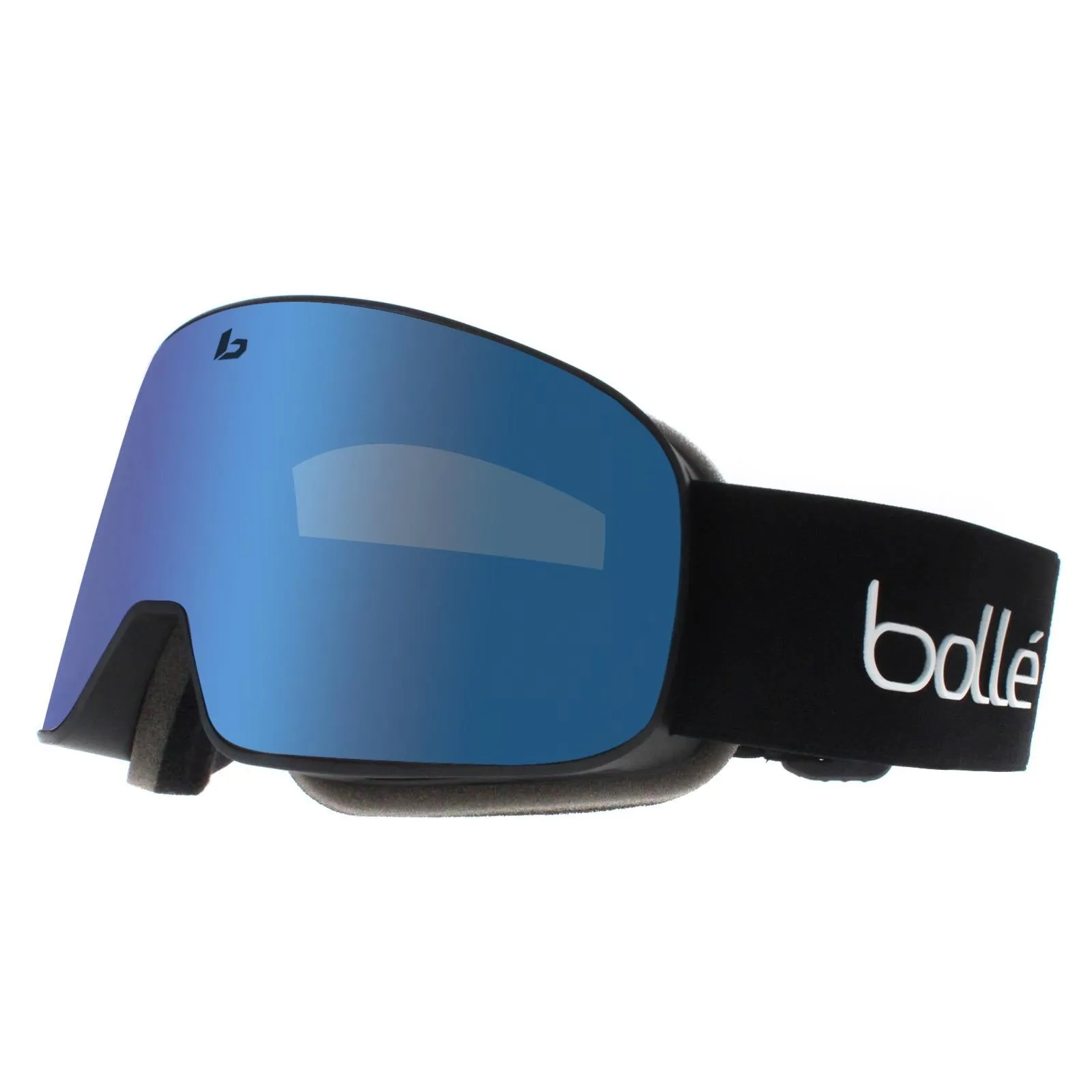 Bolle Ski Goggles Nevada Small 22076 Matte Black Corp Light Vermillon Blue Semi-Polarized