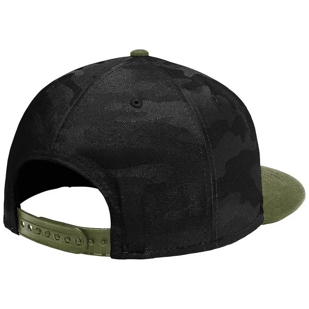 Camo Flat Bill Snapback Cap