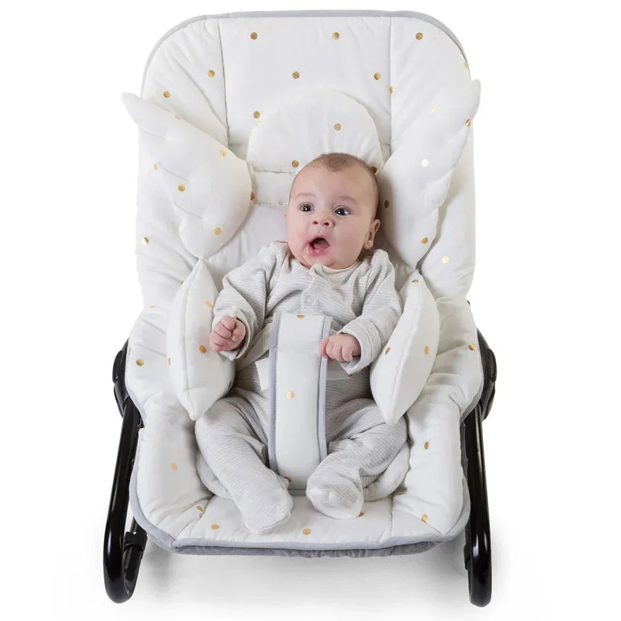 Childhome Evolu 2 & Lambda - Angel Universal Seat Cushion - Jersey Gold Dots