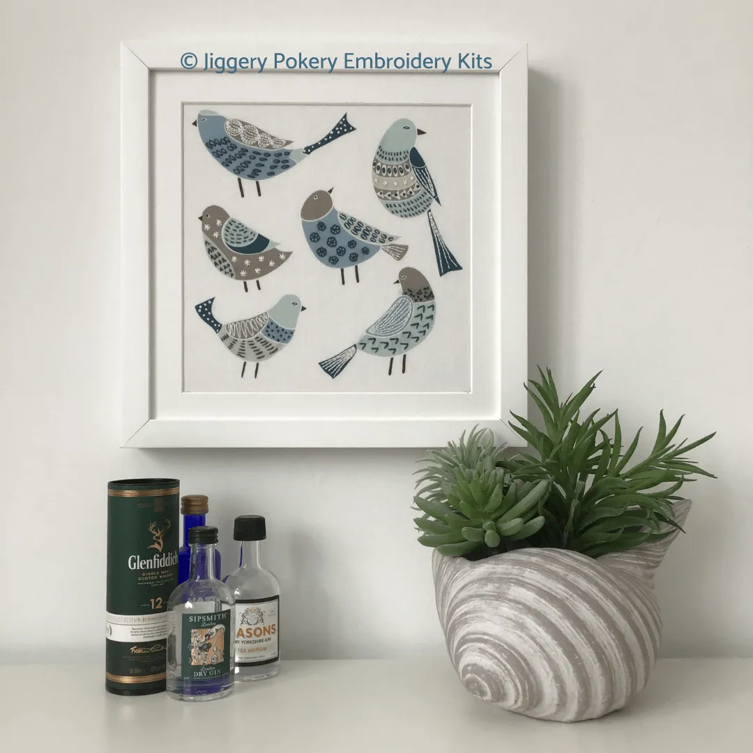 Chirpy birds embroidery kit