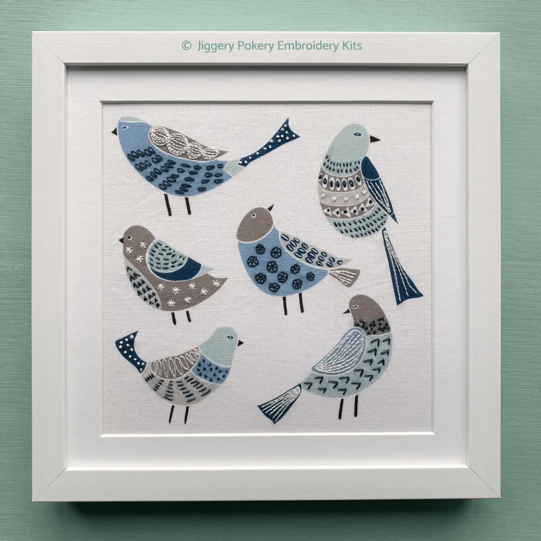 Chirpy birds embroidery kit