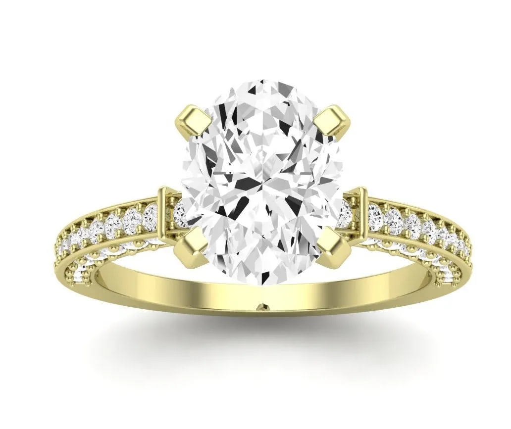 Daphne - Oval Moissanite Engagement Ring