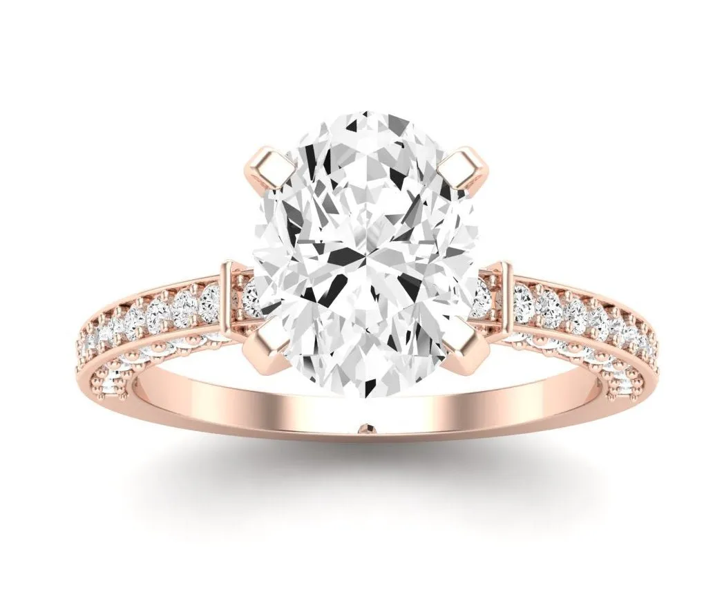 Daphne - Oval Moissanite Engagement Ring