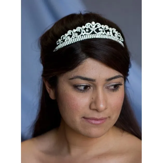 Elegant Scroll Princess Tiara