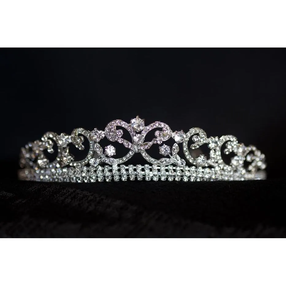 Elegant Scroll Princess Tiara