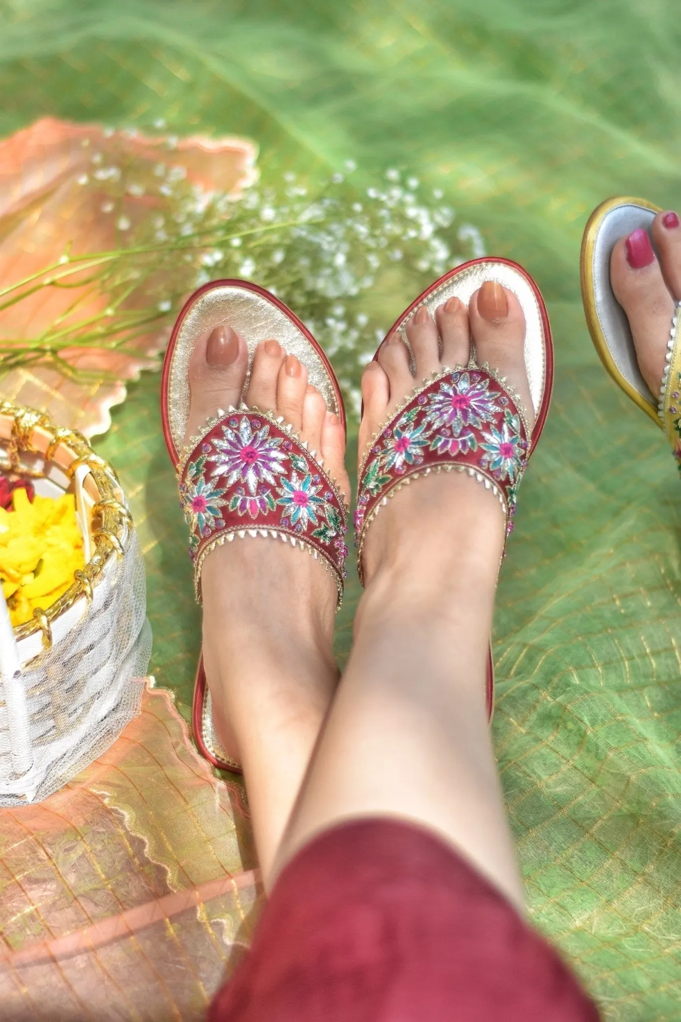 Embellished Chappals | Gulkaar