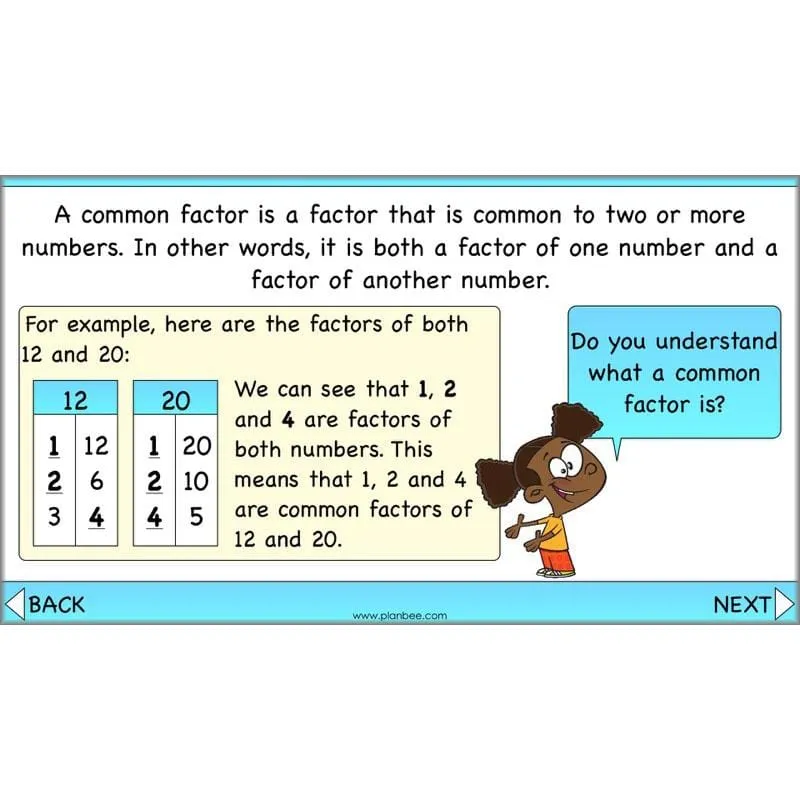 Factors and Multiples