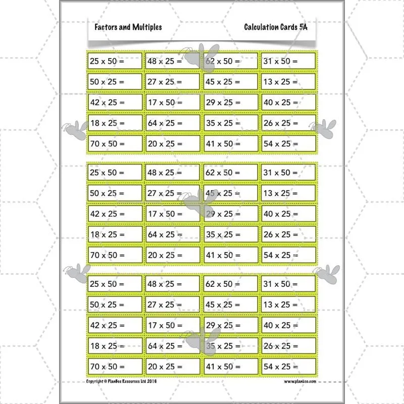 Factors and Multiples