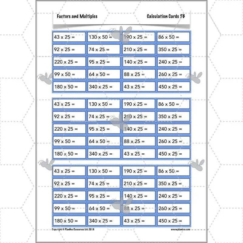 Factors and Multiples