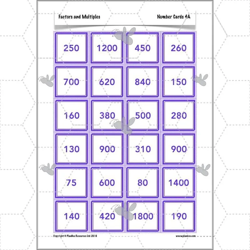 Factors and Multiples