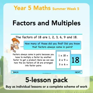 Factors and Multiples