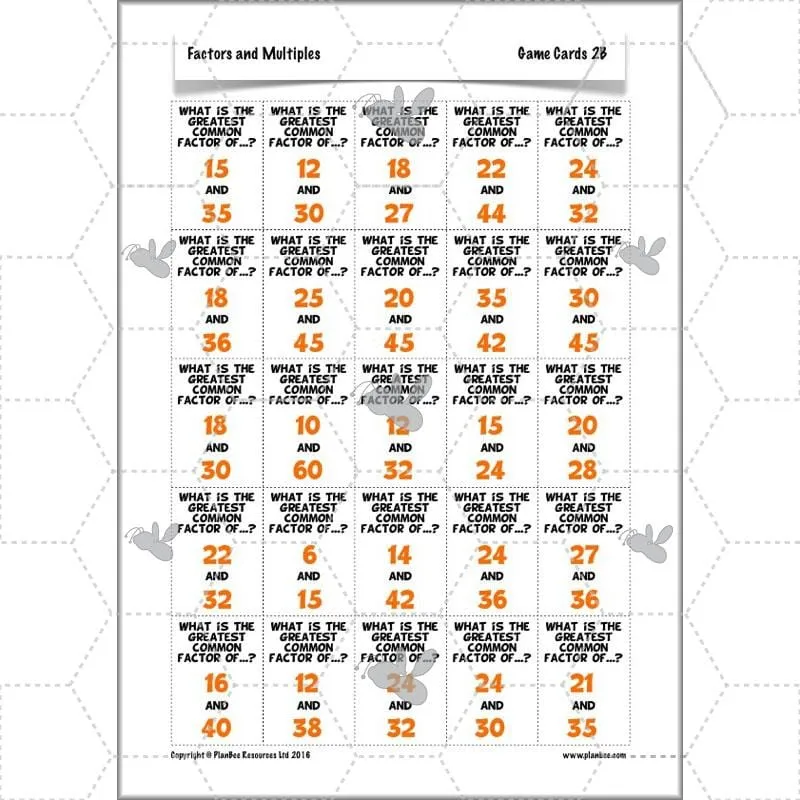 Factors and Multiples