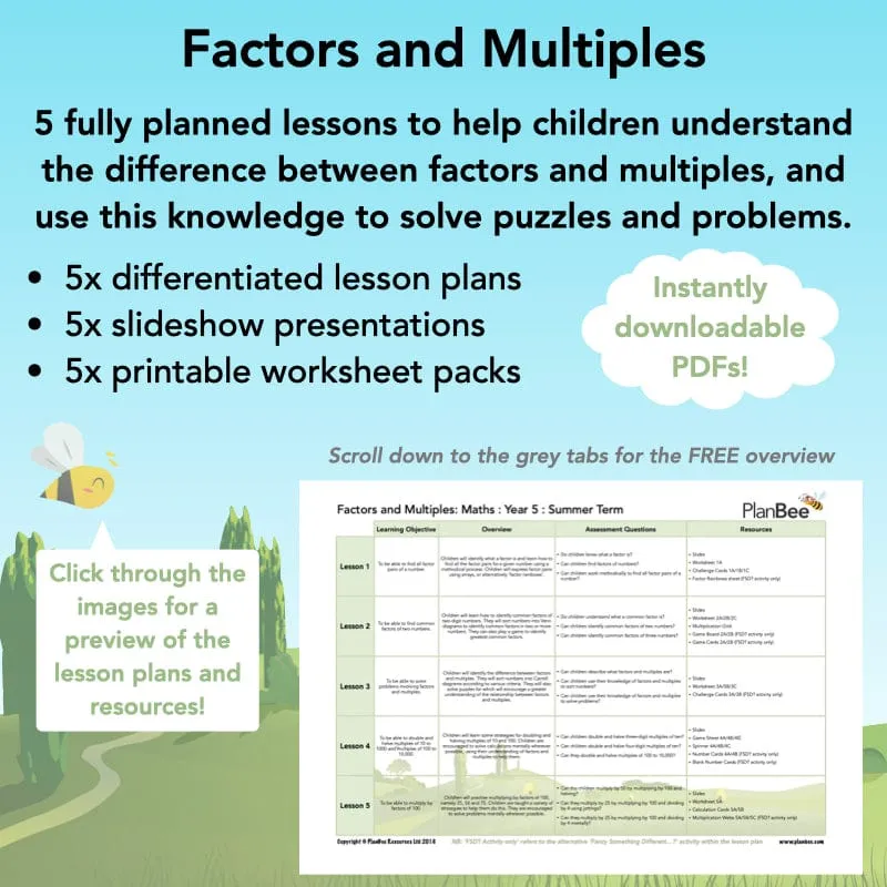 Factors and Multiples