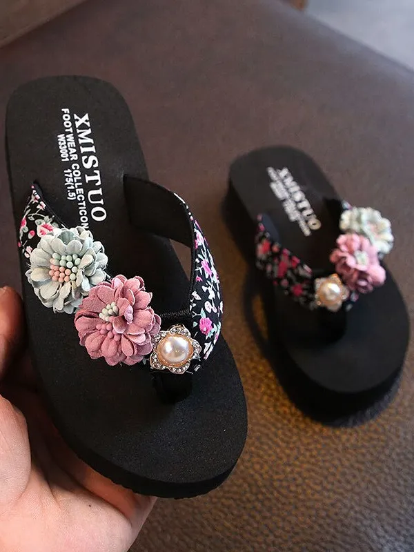 Fancy Flower Power Slides By Liv and Mia