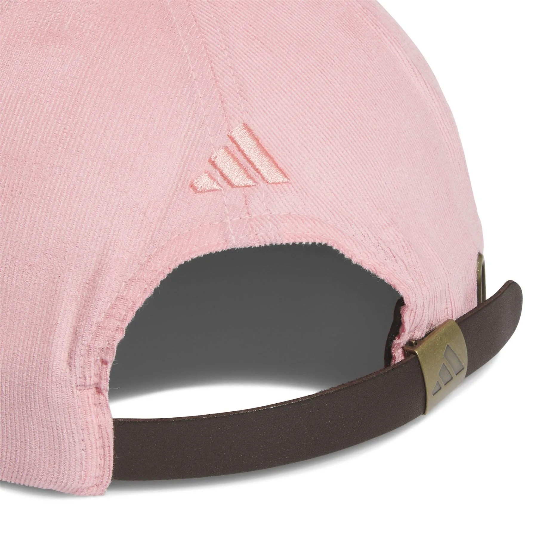 Five-Panel Corduory Leather Cap Semi Pink - AW24