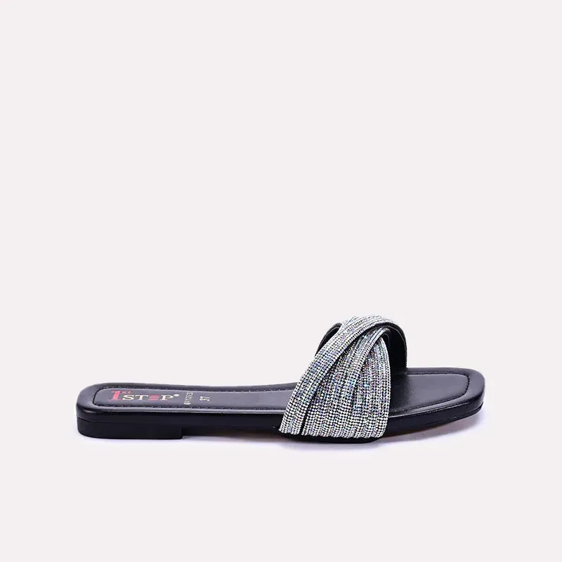 Flare Black Fancy Slides 0412637