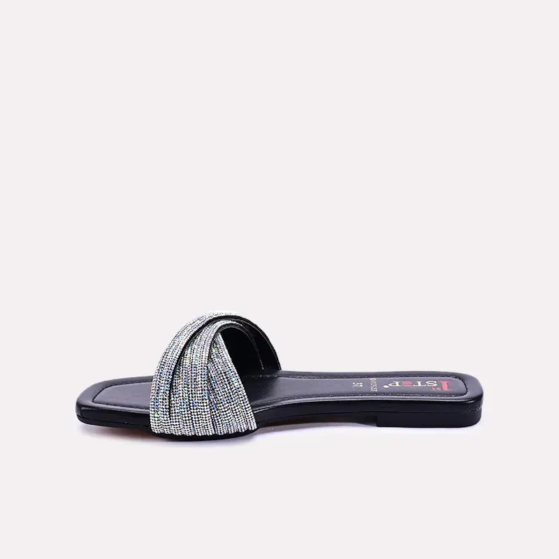 Flare Black Fancy Slides 0412637