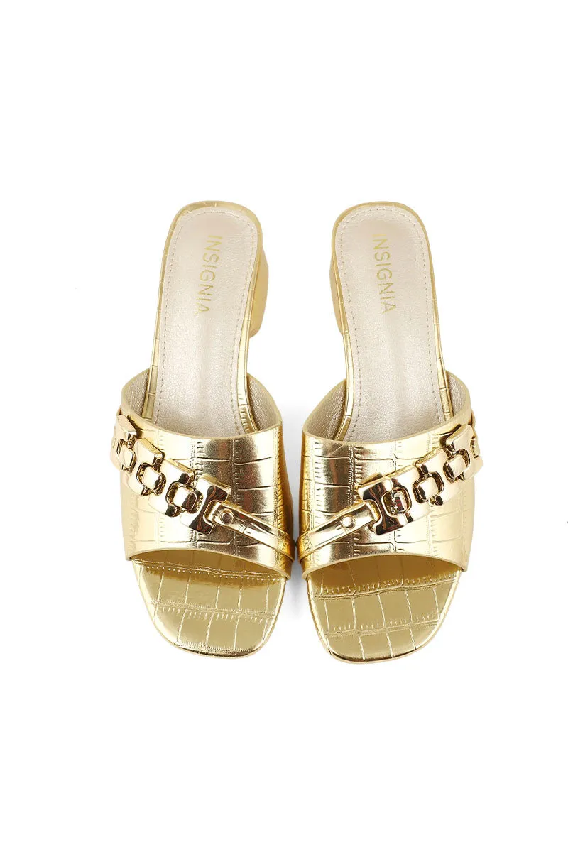 Formal Slip On I38553-Golden