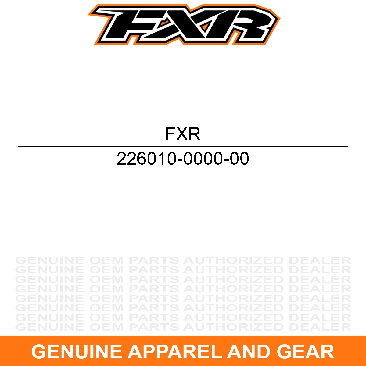 FXR 226010-0000-00 Clear Factory Ride MX Roll-Off Kit Replacement Clear - One Size