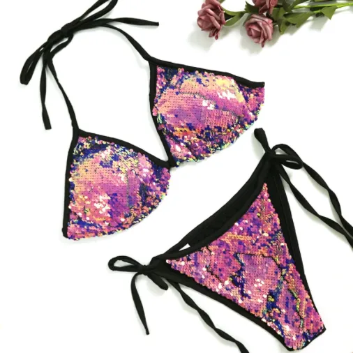 Glitter Sequin Bikini Set