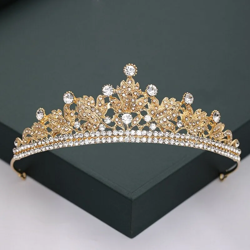 Gold and Silver Color Crowns and Tiaras For Weddings and Parties