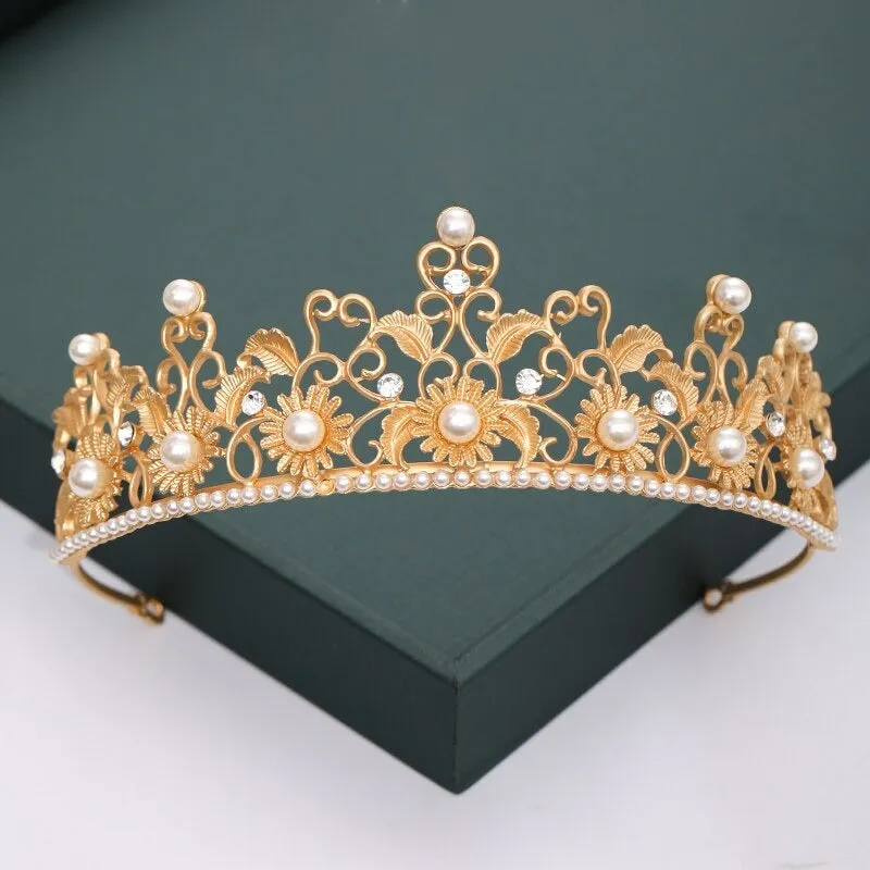 Gold and Silver Color Crowns and Tiaras For Weddings and Parties