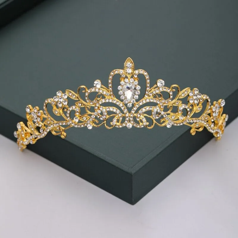 Gold and Silver Color Crowns and Tiaras For Weddings and Parties