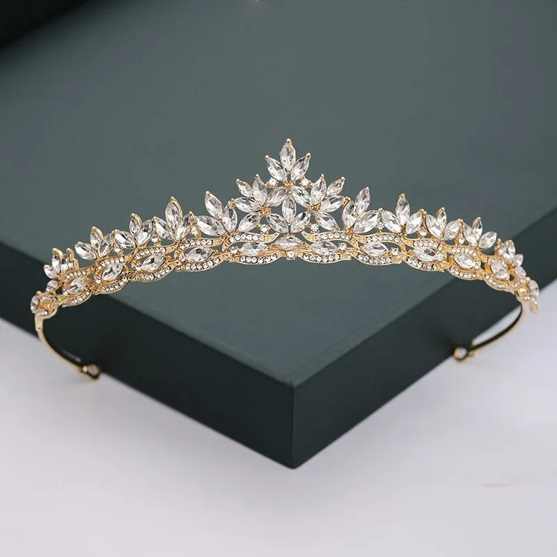 Gold and Silver Color Crowns and Tiaras For Weddings and Parties