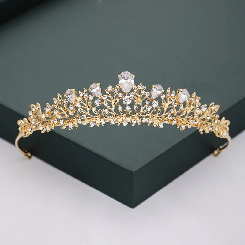 Gold and Silver Color Crowns and Tiaras For Weddings and Parties