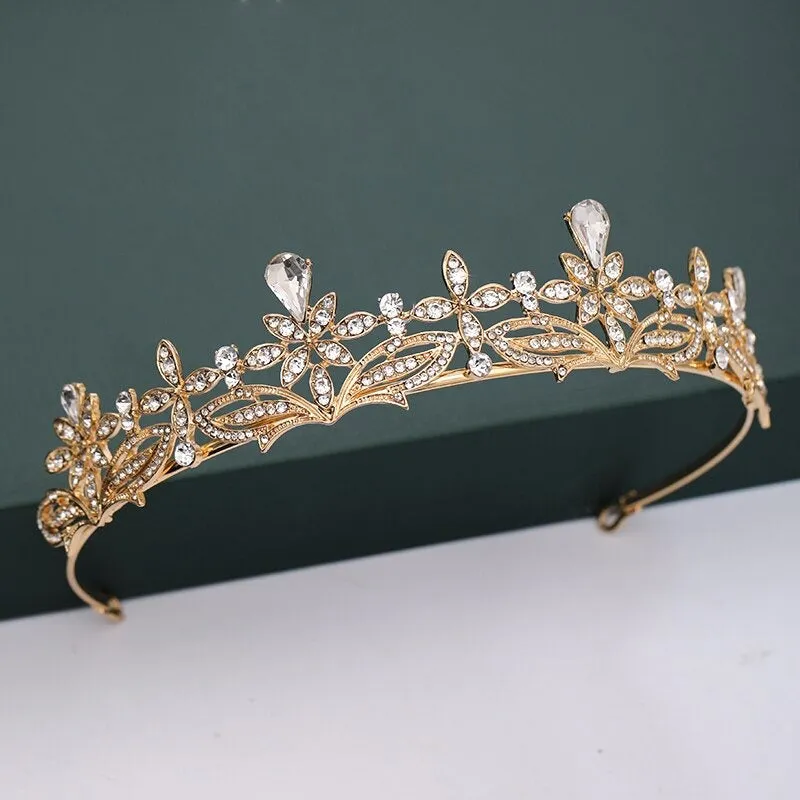 Gold and Silver Color Crowns and Tiaras For Weddings and Parties