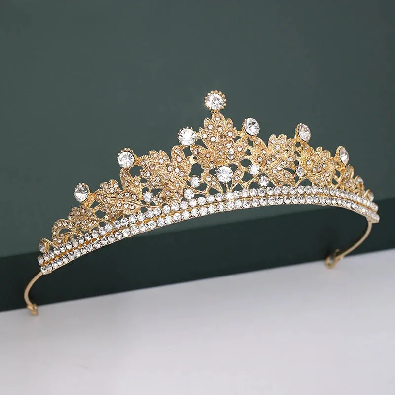 Gold and Silver Color Crowns and Tiaras For Weddings and Parties