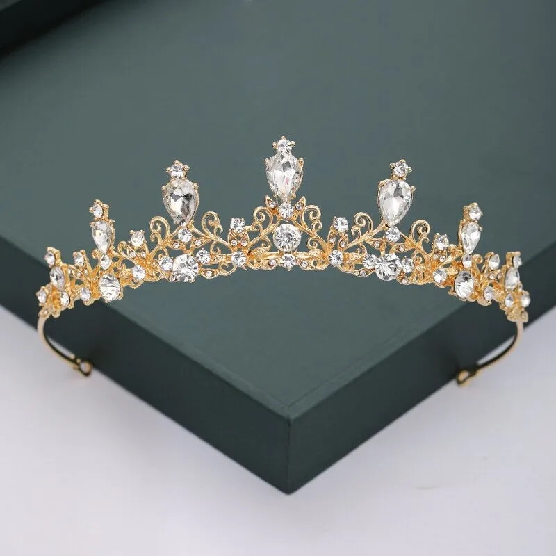 Gold and Silver Color Crowns and Tiaras For Weddings and Parties