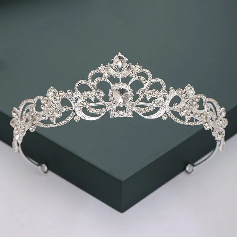 Gold and Silver Color Crowns and Tiaras For Weddings and Parties