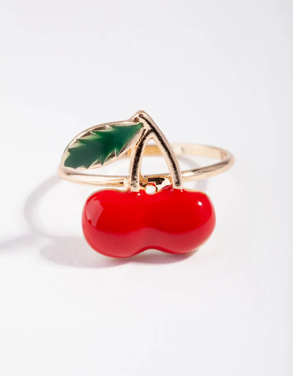 Gold Cherry Ring