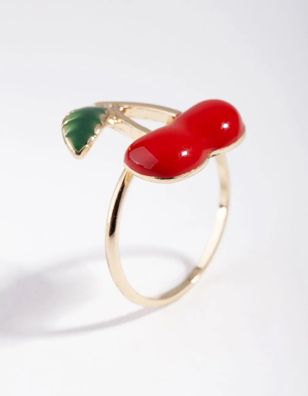 Gold Cherry Ring