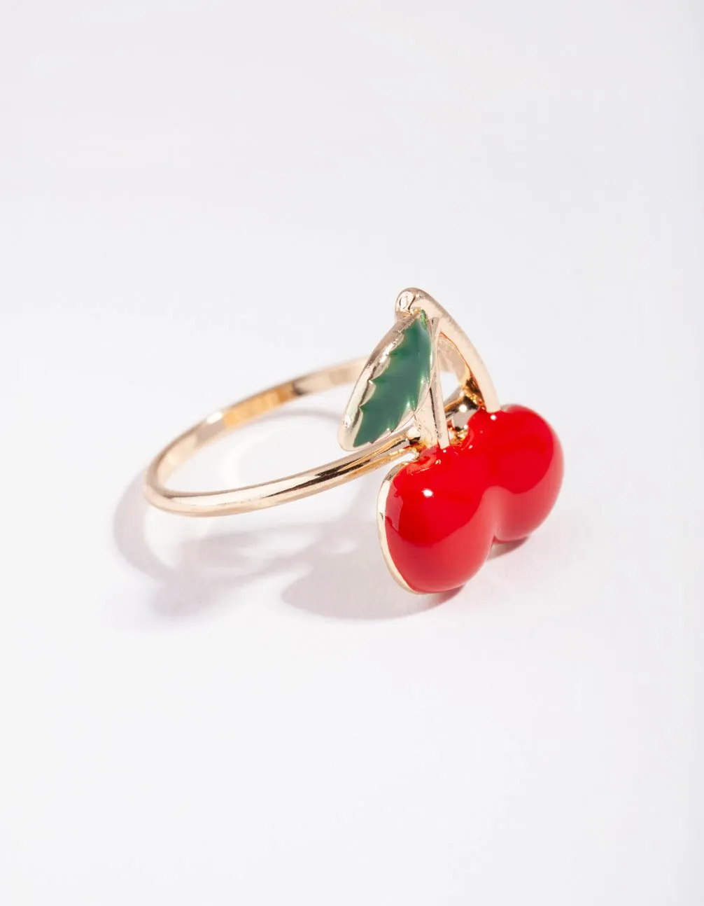 Gold Cherry Ring