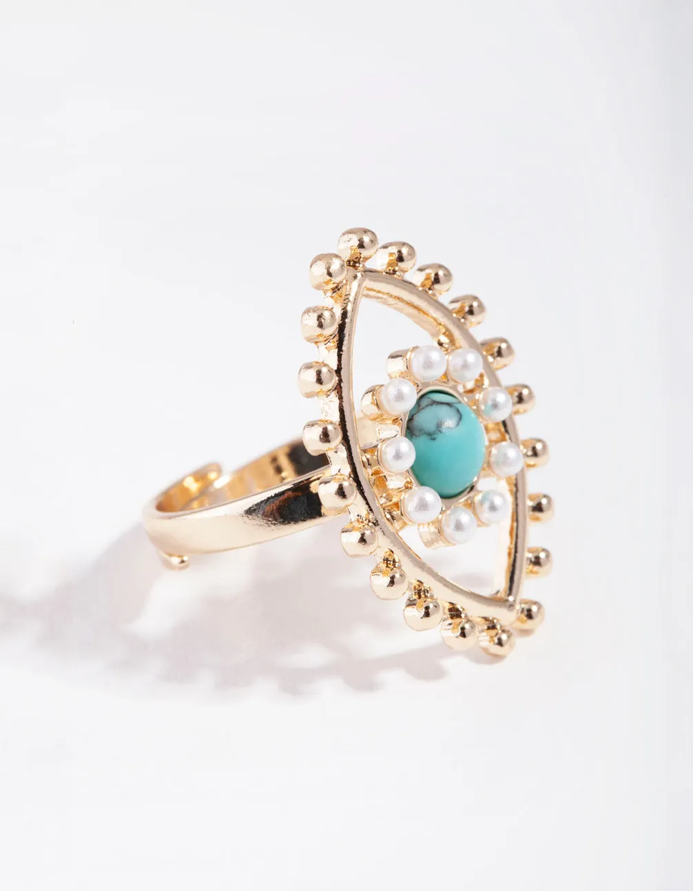 Gold Evil Eye Ring