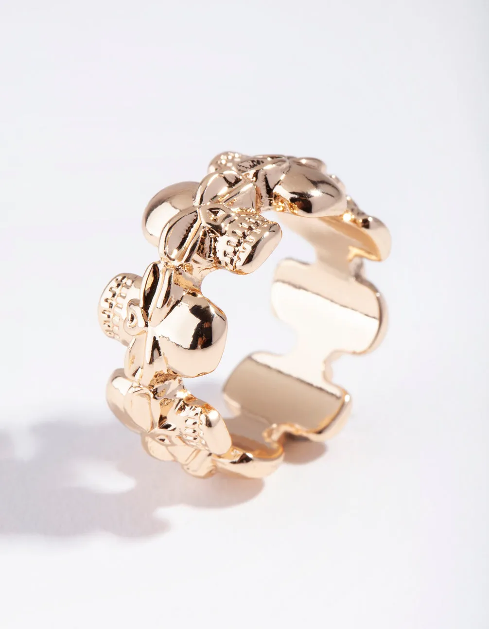 Gold Skull Ring