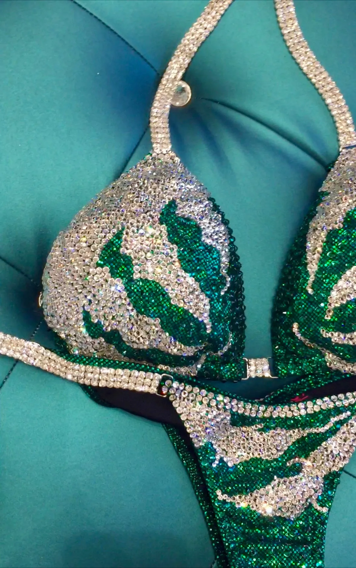 Green Gala Competition Bikini