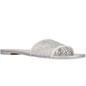 Guess Womens NORRIN Slip On Open Toe Slide Sandals