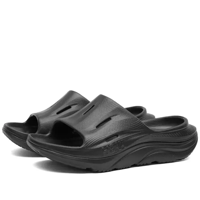 Hoka One One Ora Recovery Slide 3 flip-flops, black