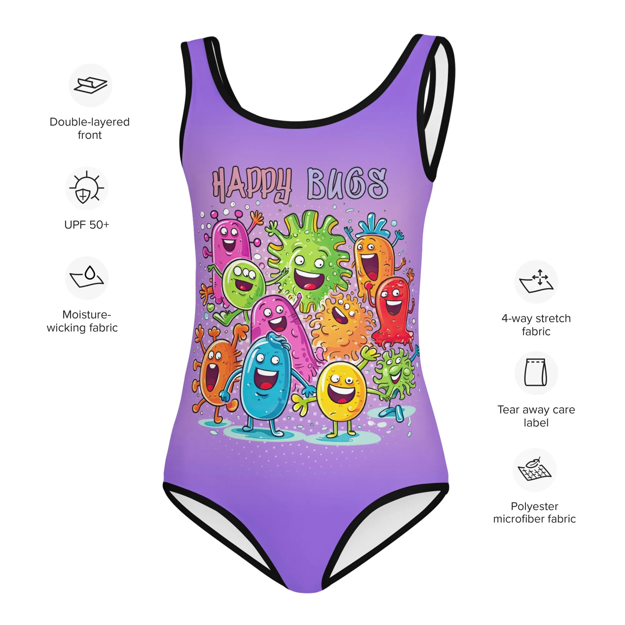 Kids Swimsuit Happy Bugs