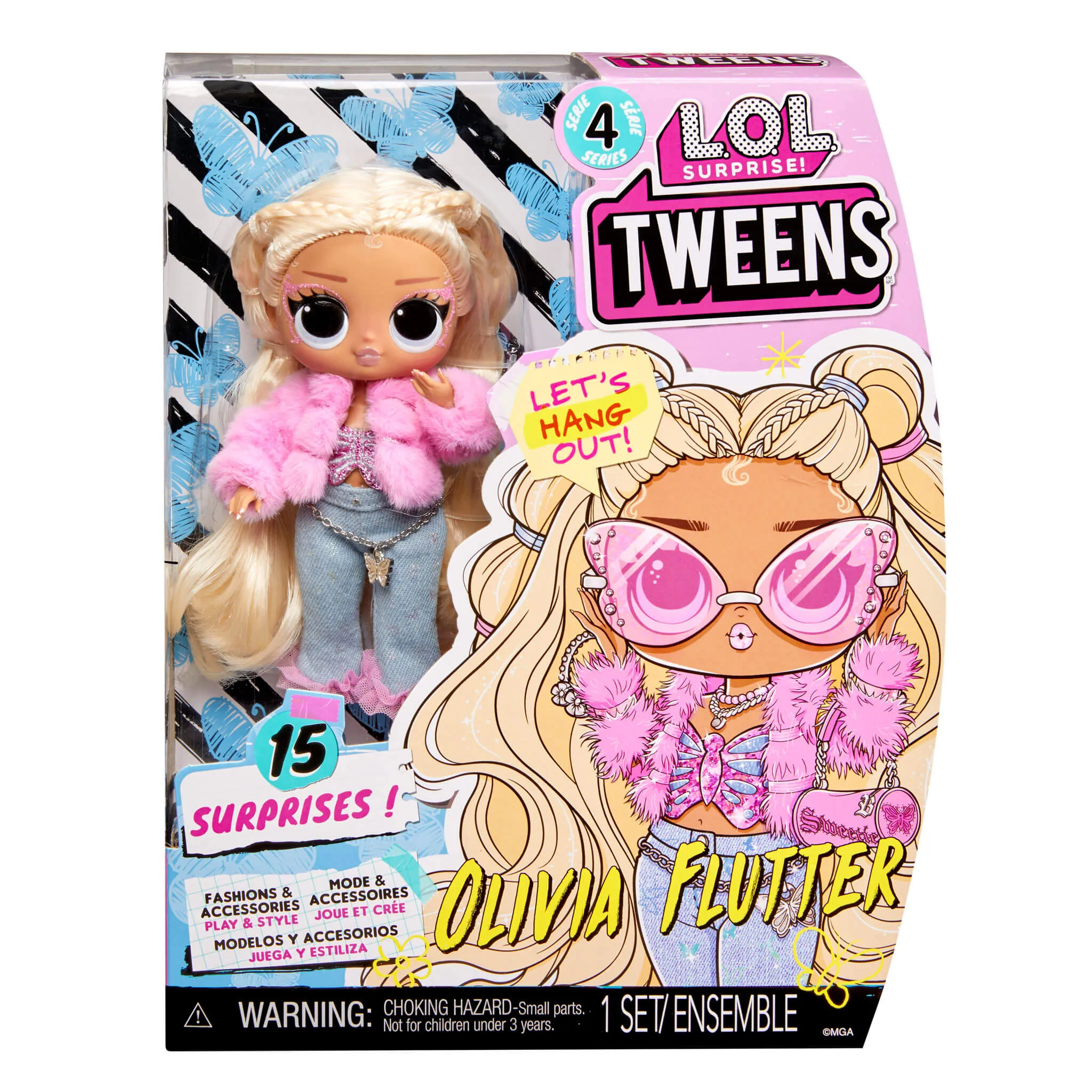 LOL Surprise Tweens Fashion Doll Olivia Flutter with 15 Surprises